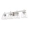 Z-Lite Lauren Vanity, 4-Light, 30.5 In.W x 6.5 In.L x 8.5 In.H, Brushed Nickel/Clear 819-4V-BN - alternate 7